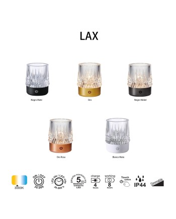 LAX * SOBREMESA 1W  3000K ORO